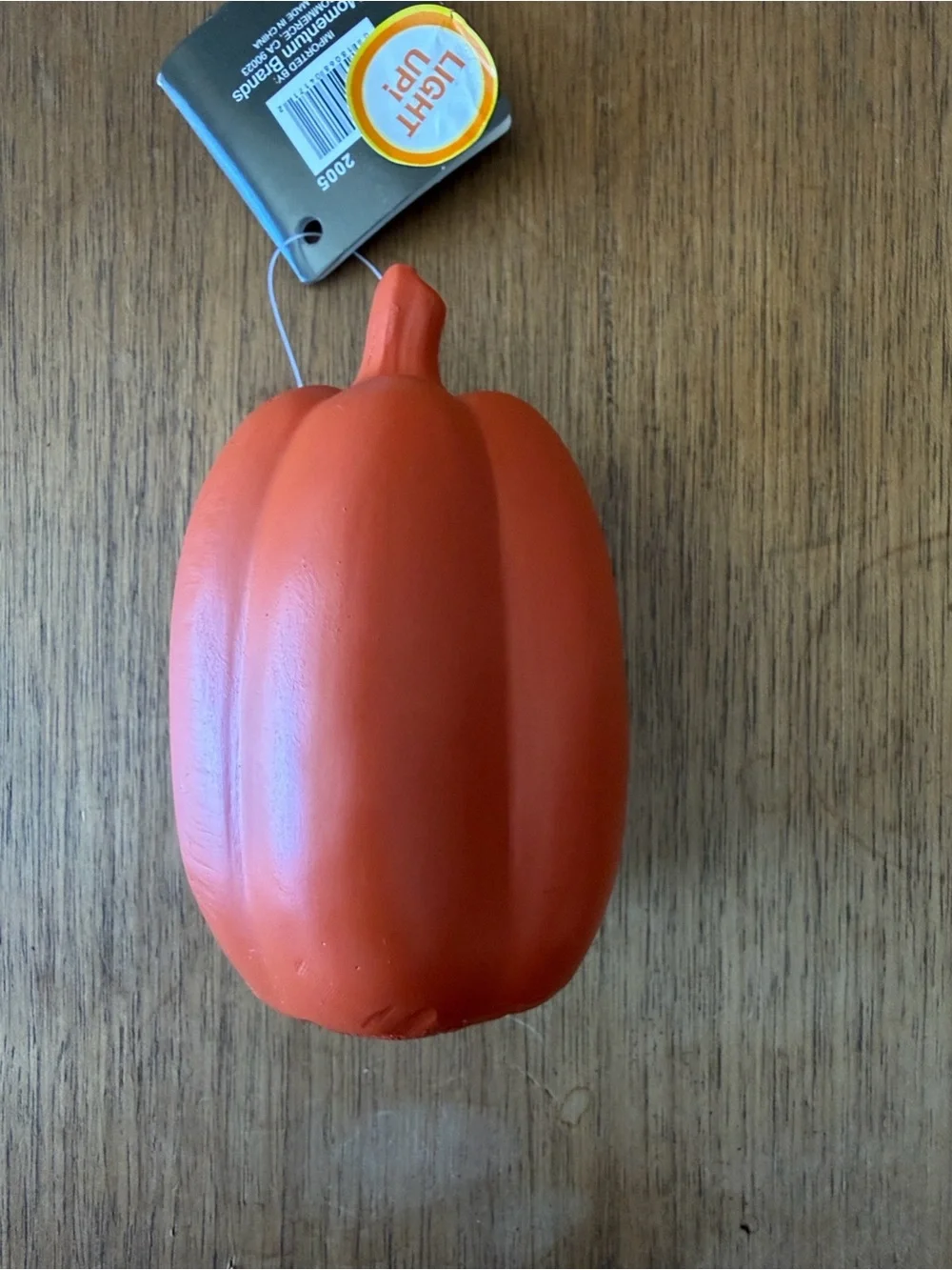 Halloween Pumpkin Lantern Pair - Orange Decorative Jack-O'-Lanterns